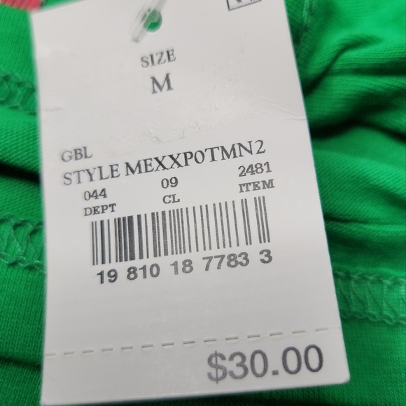 Men's MAD Engine Merry Hissmas Christmas Cats Pajamas Top - Green - M - Picture 12 of 13